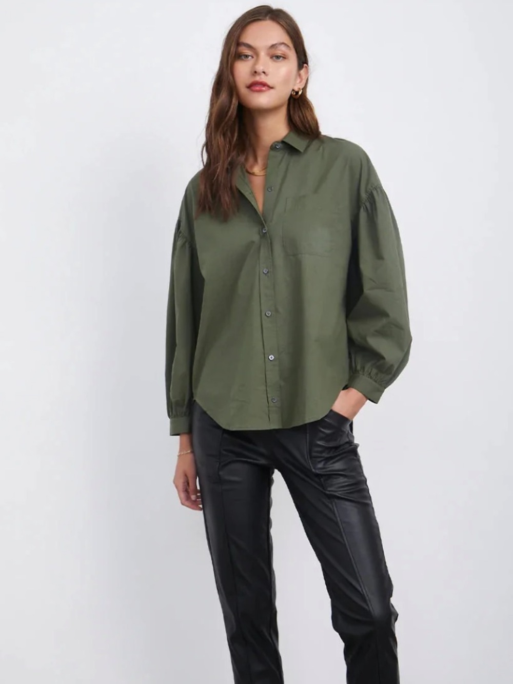 •Rails• green Janae oversized button down shirt